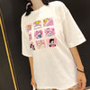 Pink White Sailor Moon Cute Printed Summer T-shirt SD02351