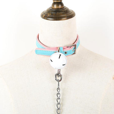 Pastel Strap Bell Chain Collar SD01895