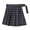 K-Pop Punk Plaid Skirt Black Short Belt SD00125