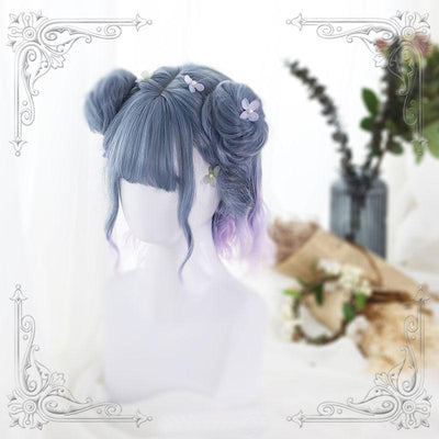 Japanese Harajuku Gradient Blue Violet Wig SD02286