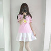 Cardcaptor Sakura Pink Star Winged Printed T-shirt Sakura Skirt SD01226