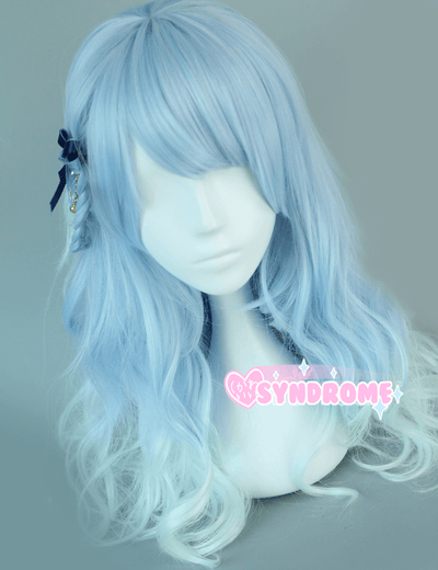 Ocean Blue Gradient Blue to Mint Green Wig SD00488