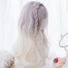 Light Purple Gradient Blond long Wig SD00183