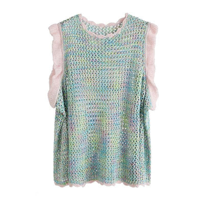 Pastel Knitted Open Sleeve Sweater Dress SD00174