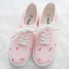 Japanese cute watermelon pink canvas shoes SD02492