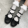 Sweet Lolita Bow Cross Strap Shoes SD00367