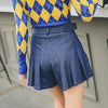 Korean Blue Denim Skirt Short Pants SD01487