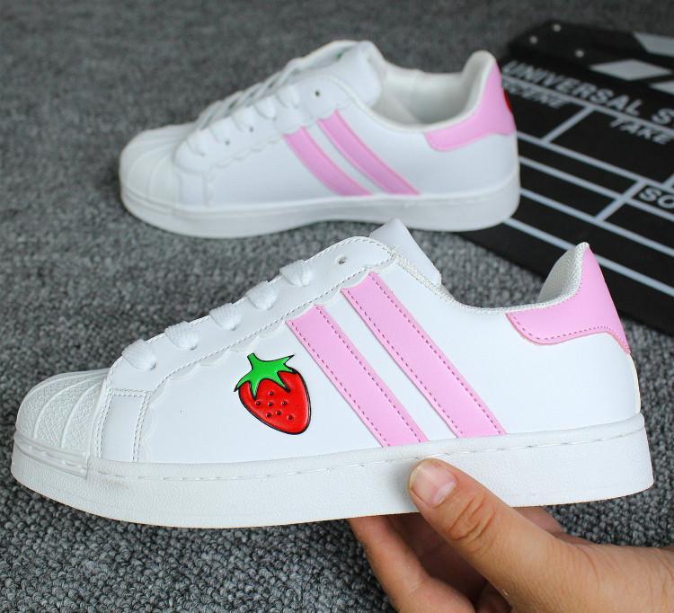 Pink Strawberry Sneakers Shoes SD00616