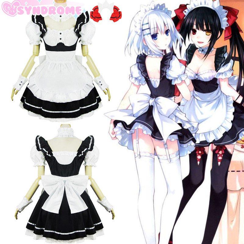 Japanese Anime Date a Live Kotori Itsuka Maid Dress SD02417