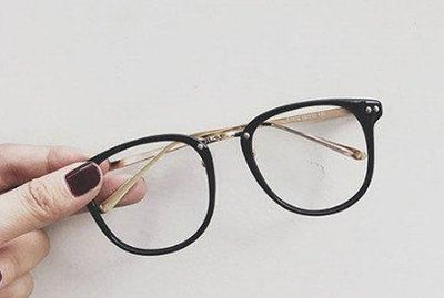 Black Round Retro Glasses SD01783