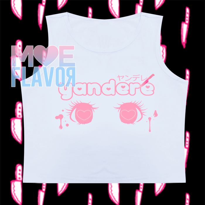 Cute Yandere Sleeveless Crop Top SD00810