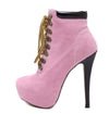 High Heel Cross Strap Martin Boots High Heel Shoes SD01953