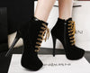 High Heel Cross Strap Martin Boots High Heel Shoes SD01953