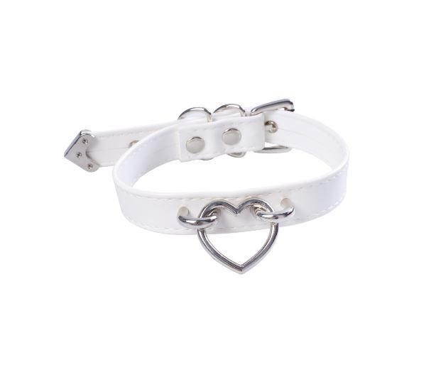 Silver Heart and Ring Collar Choker SD00092