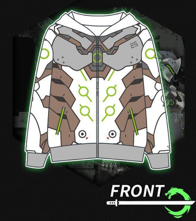 Overwatch Genji Zipper Hoodie Sweater SD02279