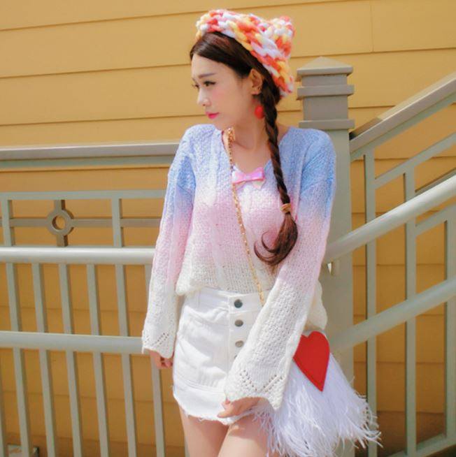 Denim button Skirt SD01148