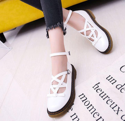 Pentagram Strap Dolly Flat Shoes SD00230