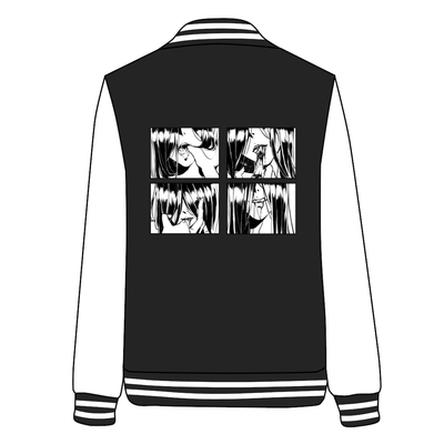 Japanese Psycho Girl Addicted Finger Baseball Jacket SD02715