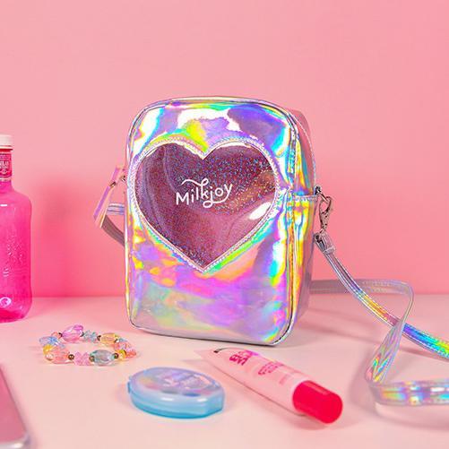 Harajuku Transparent Heart Milk Joy Bag SD02333