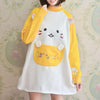 Japanese Anime Neko Atsume Banana Sweater Dress SD00742