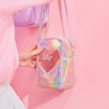 Harajuku Transparent Heart Milk Joy Bag SD02333