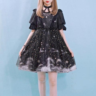 Japanese Harajuku Lolita Garden Bird Cage Dress SD01005