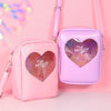 Harajuku Transparent Heart Milk Joy Bag SD02333