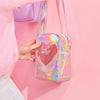 Harajuku Transparent Heart Milk Joy Bag SD02333