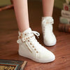 Hot White Straps Studs Sneakers Canvas Shoes SD02310