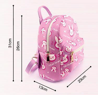 Overwatch D.VA DVA Bunny Cute Pink Backpack SD02128