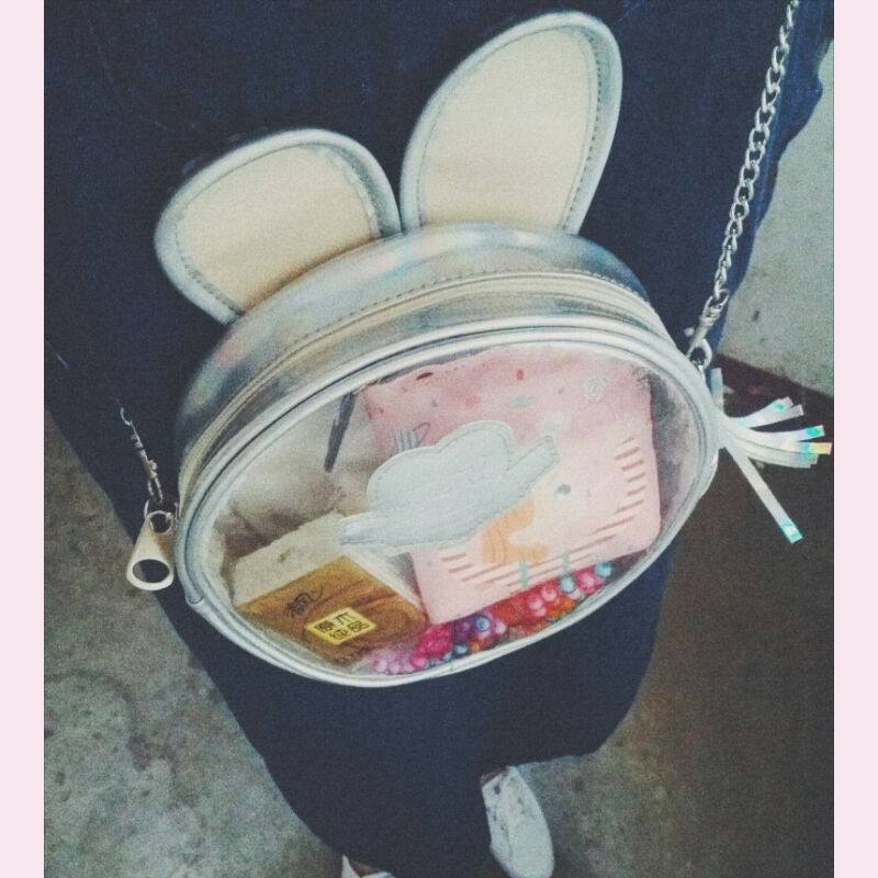 Kawaii Round Transparent Bunny Bag SD00866