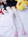 Cardcaptor Sakura Winged Staff Sakura Blossom Printed Knee Socks SD01620