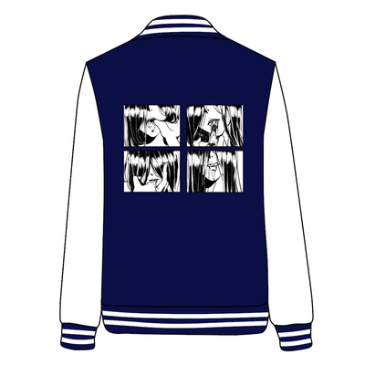 Japanese Psycho Girl Addicted Finger Baseball Jacket SD02715