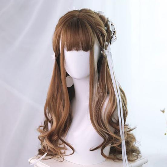Brown Caramel Wave Long Wig SD00210