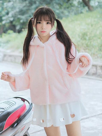 Cat Ears Hoodie Fur Sweater Jacket SD00260