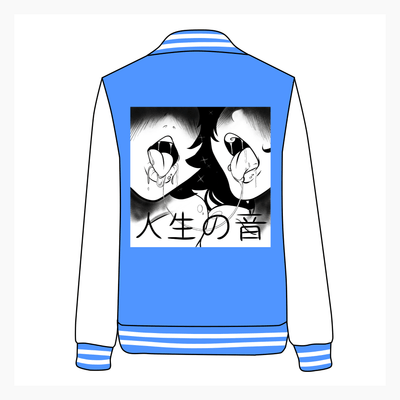 Japanese Erotic Hentai Lewd For Life Drooling Anime Girls Baseball Jacket SD02706