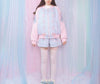 Japanese Harajuku Pastel Pink/Blue Embroidered Mermaid Jacket SD01709