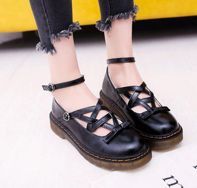 Pentagram Strap Dolly Flat Shoes SD00230