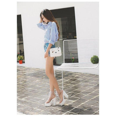 Transparent High-heeled Platform Boots SD00130