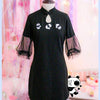 Black Panda Cheongsam Dress SD00839