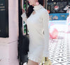 Korean White Lace Slim Long Dress SD01549