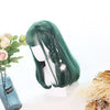 Dark Green Gradient Short Wig SD00218