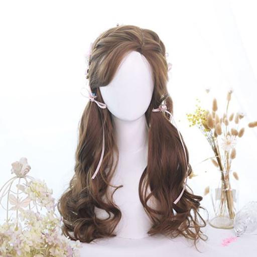 Honey Pudding Brown Long Wave Wig SD00219