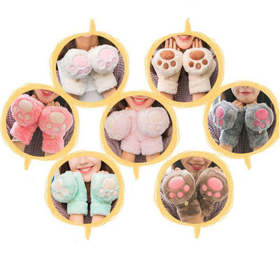 Cute Warm Winter Cat Gloves SD01374