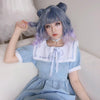 Japanese Harajuku Gradient Blue Violet Wig SD02286