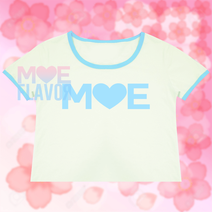 Moe Blue and White Crop Top SD01120