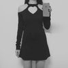 Black Heart Keyhole Hollow Cut Out Dress SD02484