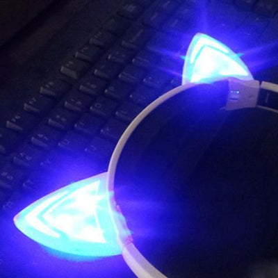 Kawaii Light Up Cat Ears Headphone SD01766