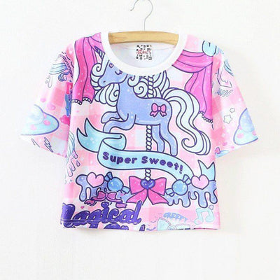 Super Sweet Unicorn Crop Top SD01229