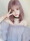 Harajuku Gradient Brown Purple Short Wig SD00709